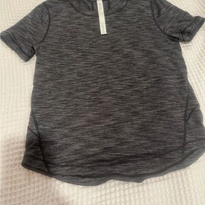 Lululemon Athletica Gray Fitted Polo Tee